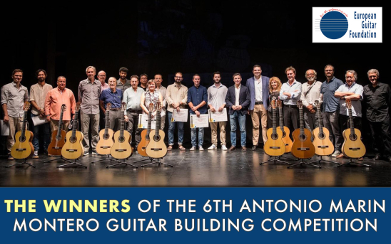 The Winners of the VI Antonio Marin Montero Guitar Building Competition in Granada, Spain