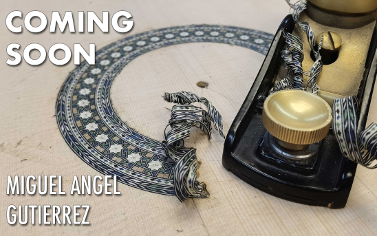 Spanish Luthier, Miguel Angel Gutierrez, Builds a New Guitar for GSI! See the photos!