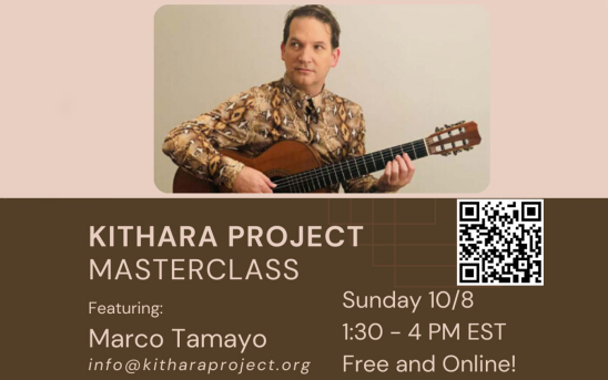 Kithara Project Presents A Masterclass by Marco Tamayo