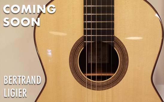 A New Rosette Pattern and Striking Materials - French Luthier, Bertrand Ligier, Builds A New Guitar For GSI!