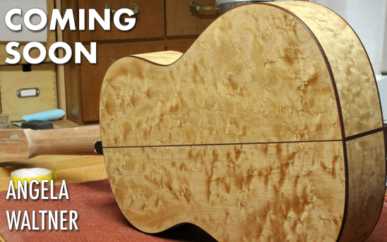 Berlin Luthier, Angela Waltner, Builds a Guitar with Birdseye Maple Back and Sides!
