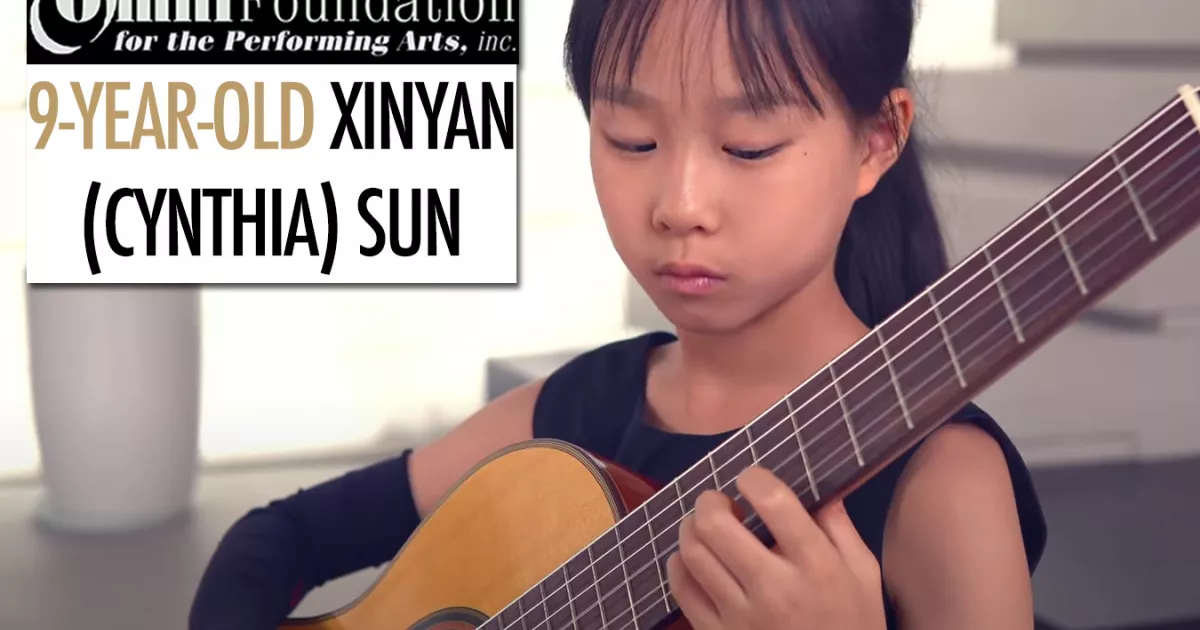 9-Year-Old Classical Guitar Prodigy, Xinyan (Cynthia) Sun
