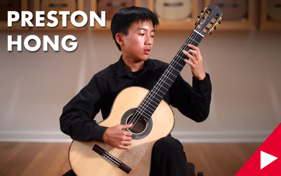 Preston Hong - 14-year-old classical guitar talent records at GSI