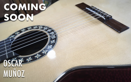 Granada-based luthier, Oscar Muñoz, shares sneak peek photos of his new guitar!