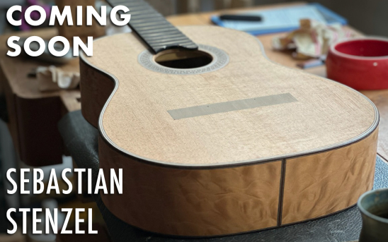 Sebastian Stenzel Shares The Photos of His Newest Guitar With an "Enhanced Wood" Cedar Top.