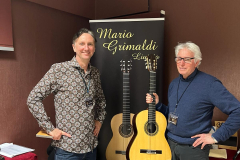 with Mario Grimaldi and a guitar inspired by  Ida Presti's 1963 Friederich to celebrate the 100 year anniversary of her birth