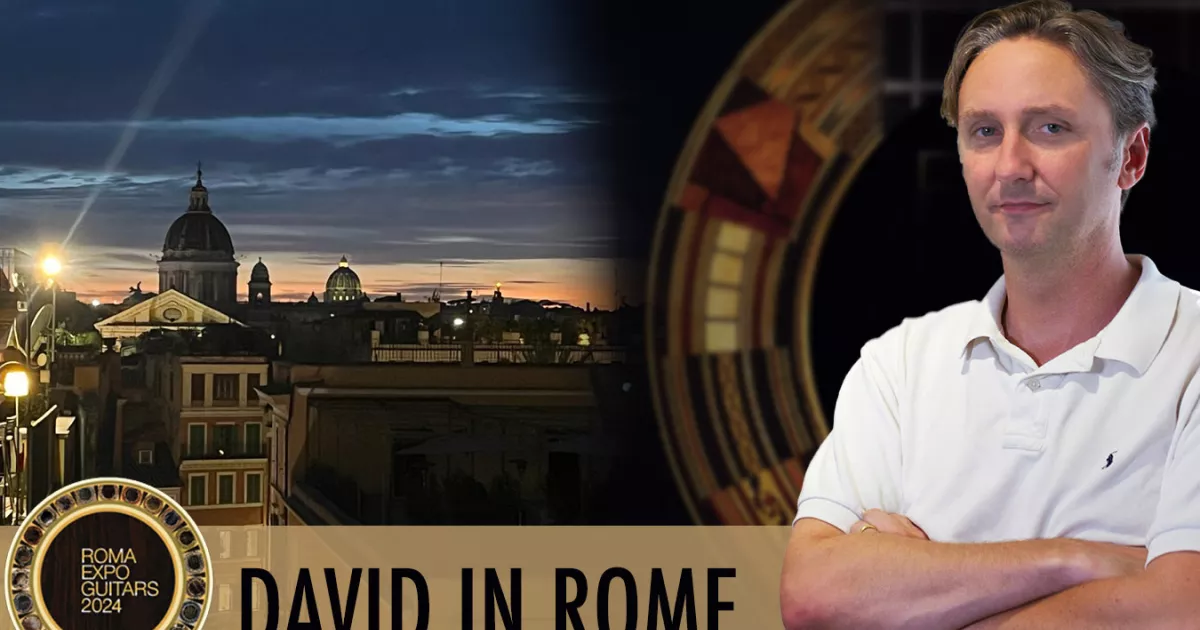 GSI President, David Collett, Visits 2024 Roma Expo Guitars!
