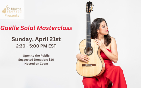 Kithara Project Presents A Masterclass with Gaelle Solal