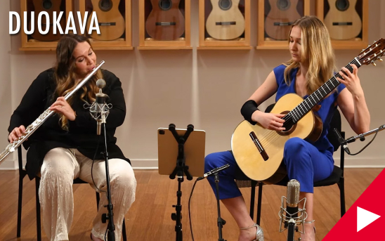 Doris Cosic Records New Solo Videos and Duets with Flutist Antonina Styczen.