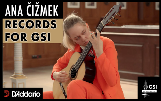 D'Addario artist Ana Čižmek records on a new Jean-Noël Rohé guitar.