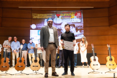 Director Vicente Coves with one of the finalists
