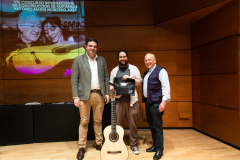 Director Vicente Coves with Manuel Arango (1st prize - classical, 2nd prize - flamenco) and Juan Grecos (of RC Strings)