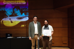 Director Vicente Coves with Manuel Arango (1st prize - classical, 2nd prize - flamenco)