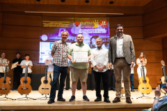 David Collett, Antonio Zwirn (2nd prize - classical), Javier Mengual (of Alhambra Guitars) and Vicente Coves