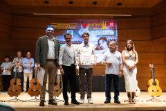 Vicente Coves, Paco Serrano, Juan Fregenal (1st prize - flamenco), Manuel Caceres & Paula Correa Marín (granddaughter of Antonio Marín)