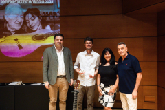 Vicente Coves, Juan Fregenal (1st prize - flamenco), Yolanda López & Felix Aparicio (of Aparicio Tuners)