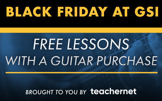 GSI Announces Exclusive Black Friday Promotion: Free TeacherNet Lessons with a Guitar Purchase