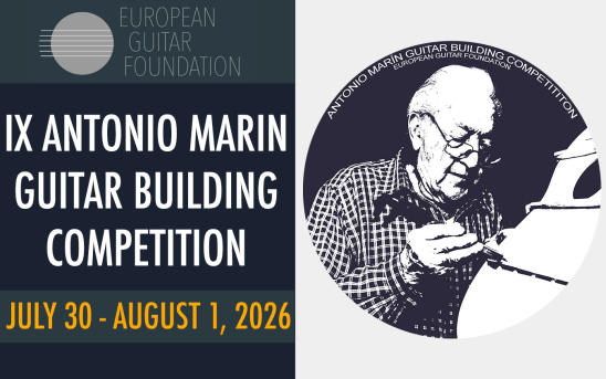 Apply Before July 20 To Compete - XI Antonio Marín Montero Guitar Building Competition in Granada, Spain