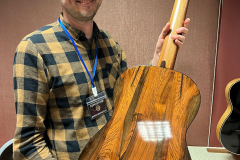 Marco Bortolozzo with his new guitar