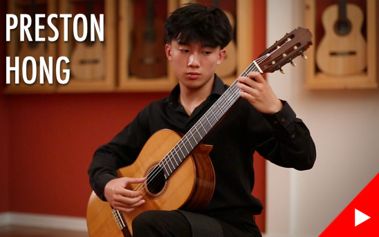 Preston Hong records music by Bach, Dyens, Regondi, Brouwer, and Piorkowski