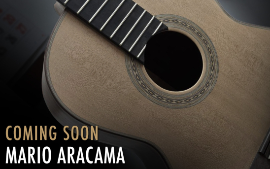Mario Aracama construye una nueva guitarra clásica de cedro y palo de rosa de cocobolo para GSI.