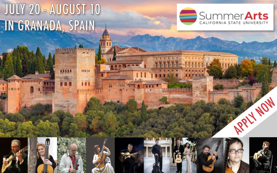 CSU Summer Arts Guitar Course Offers Full And Partial Scholarships! Apply and Visit Granada, Spain!