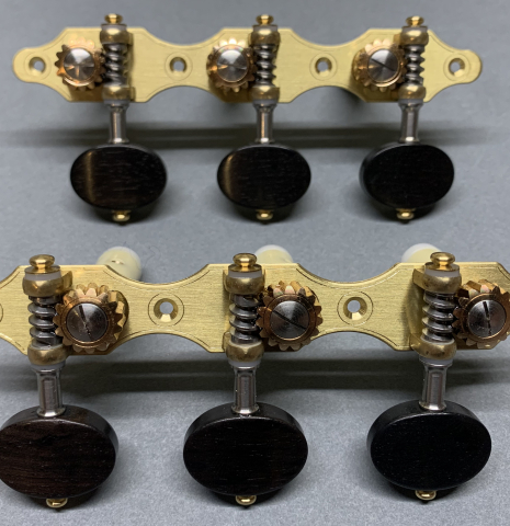 Alessi Tuning Machines - Hauser 1937 Brass Plates / Ebony Buttons