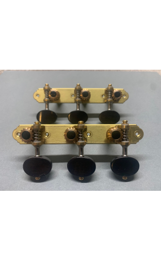 Alessi Tuning Machines - SM1 Brass Plates / Ebony Buttons