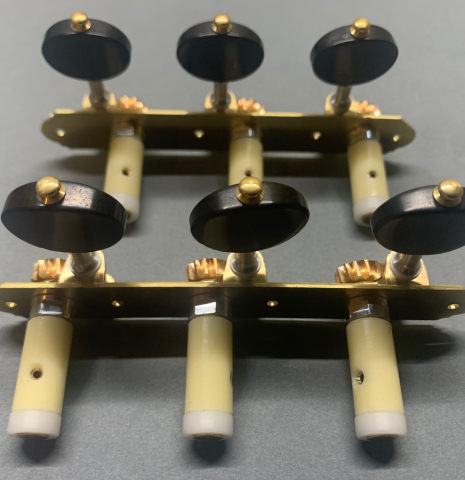 Alessi Tuning Machines - SM1 Brass Plates / Ebony Buttons