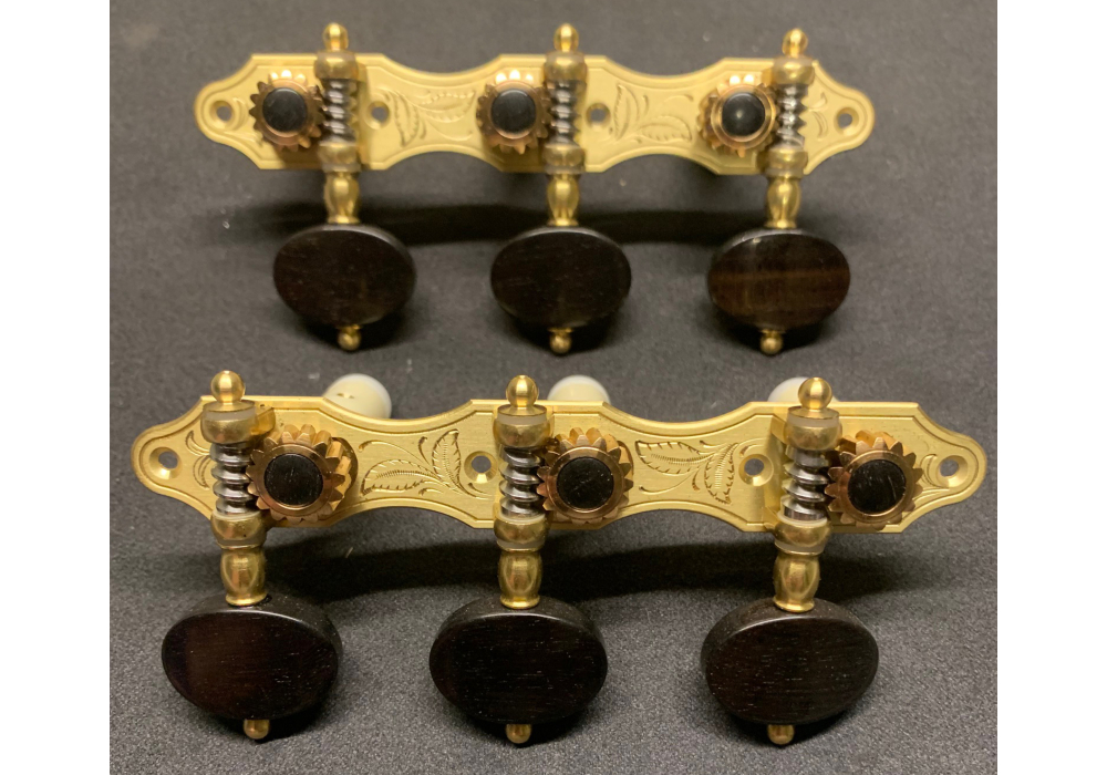 Alessi Tuning Machines - Hauser 8 Brass Plates / Ebony Buttons