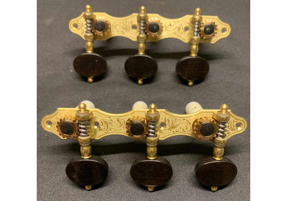 Alessi Tuning Machines - Hauser 13 Brass Plates / Ebony Buttons