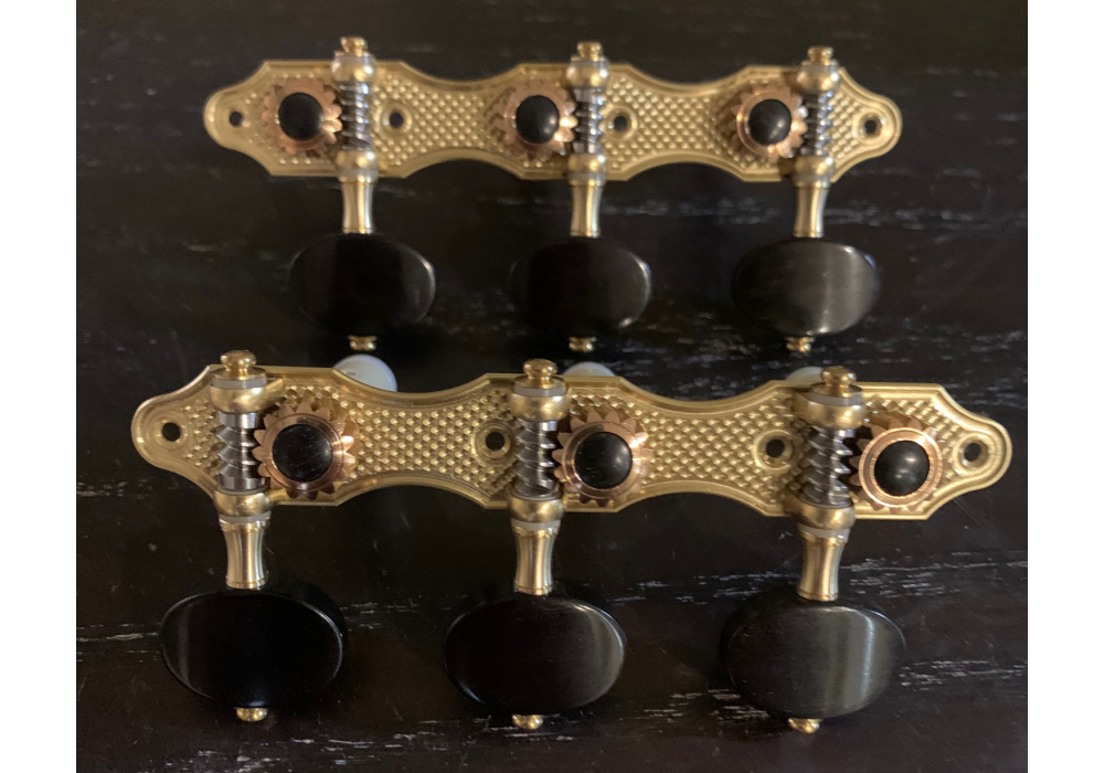 Alessi Tuning Machines - Hauser 18 Brass Plates / Ebony Buttons