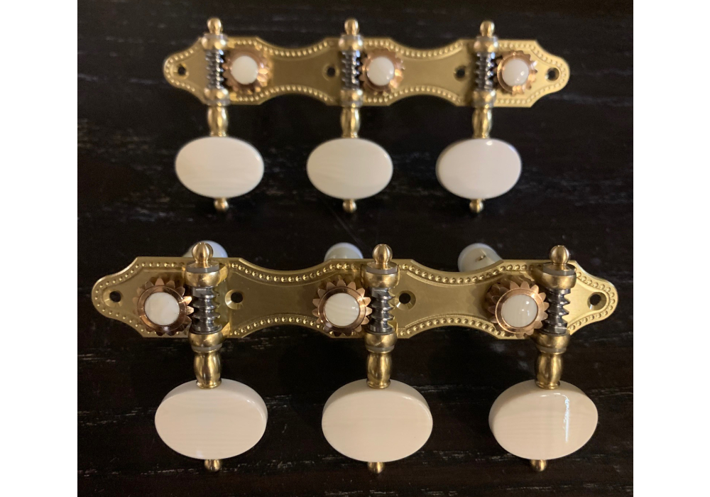 Alessi Tuning Machines - Hauser 19 Brass Plates / Ivoroid Buttons
