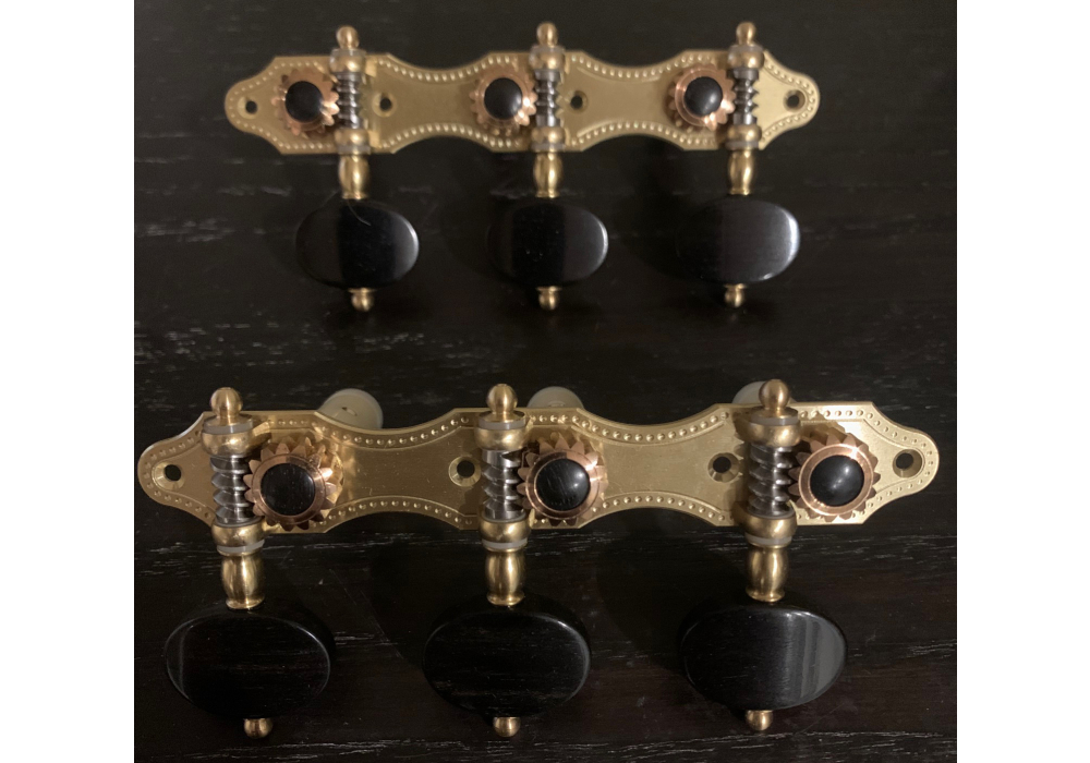 Alessi Tuning Machines - Hauser 19 Brass Plates / Ebony Buttons