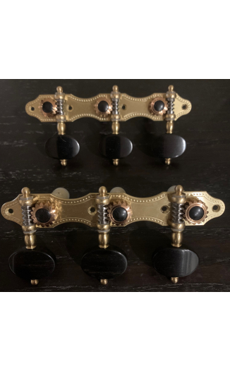 Alessi Tuning Machines - Hauser 19 Brass Plates / Ebony Buttons