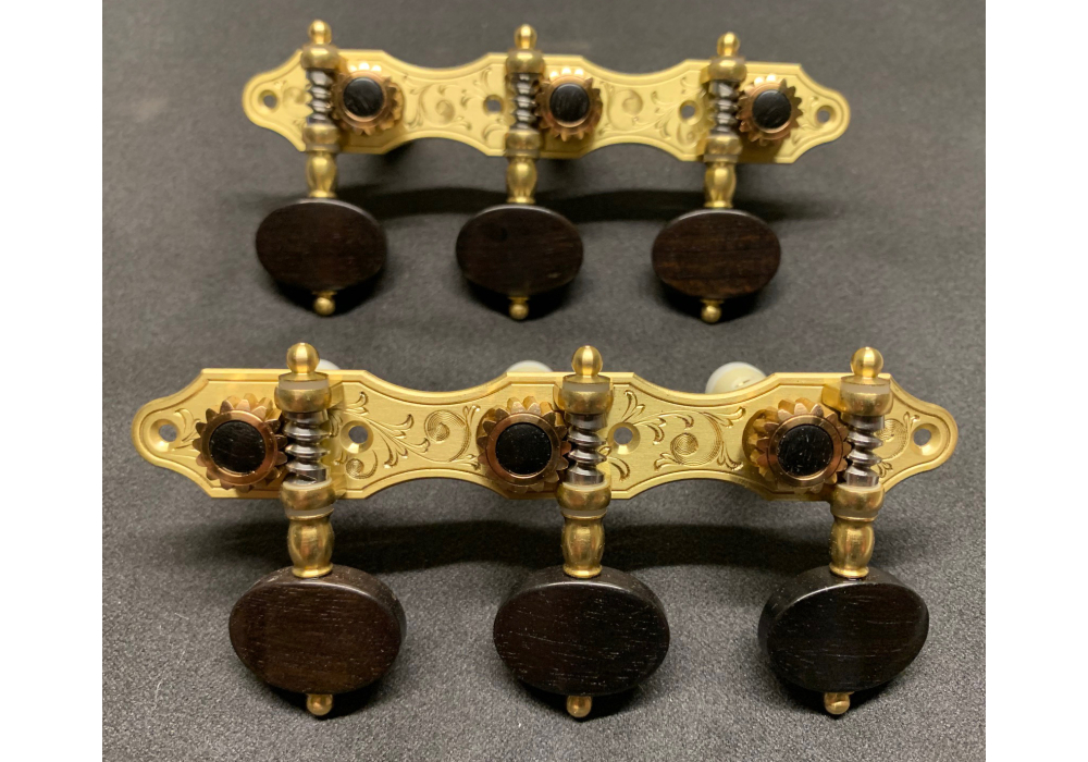 Alessi Tuning Machines - Hauser 5 Brass Plates / Ebony Buttons