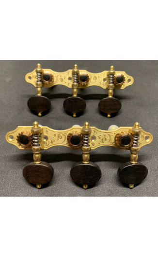 Alessi Tuning Machines - Hauser 5 Brass Plates / Ebony Buttons