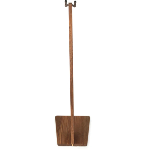 Back view of Zither Guitar Stand - Walnut