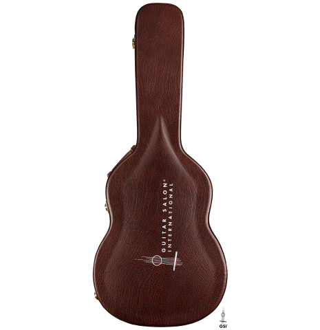 The front of a GSI Wooden Case "Brown"