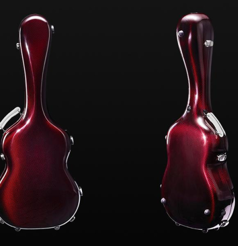 “Luthier Series Carbon Case” by Leona Cases - Bordeaux
