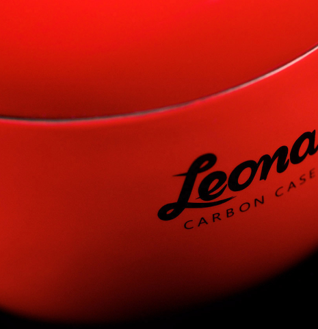 “Luthier Series Carbon Case” by Leona Cases - Ferrari Red