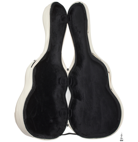The inside of a “Luthier Series Carbon FLIGHT SUIT” by Leona Cases - White