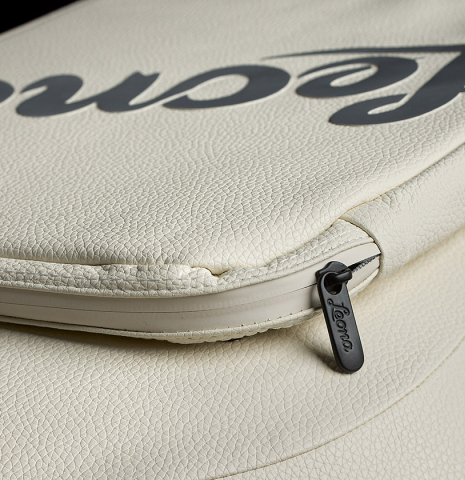 The storage pouch “Luthier Series Carbon FLIGHT SUIT” by Leona Cases - White