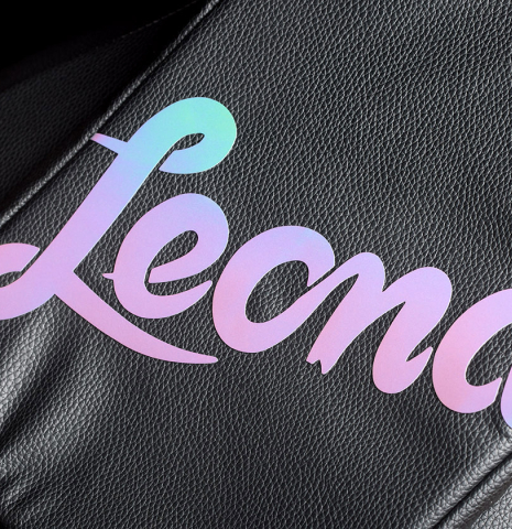 The logo on a “Luthier Series Carbon FLIGHT SUIT” by Leona Cases - Black