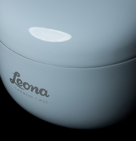 Leona Carbon fiber case logo