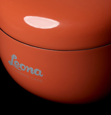 Leona Carbon fiber case logo
