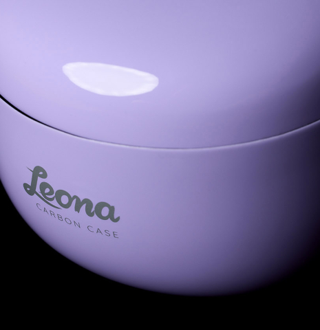 Leona Carbon fiber case logo