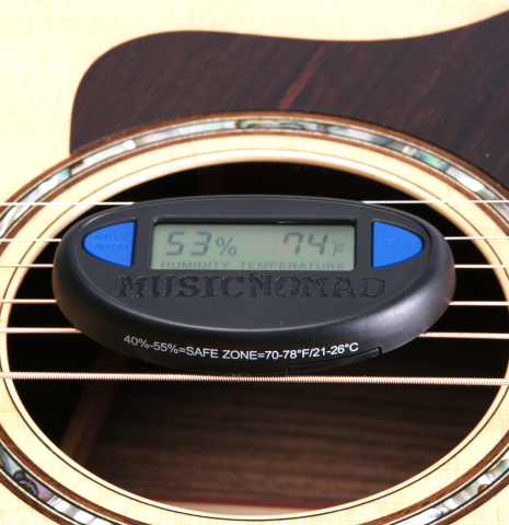 MusicNomad HONE - Guitar Hygrometer - Humidity &amp; Temperature Monitor (MN312)