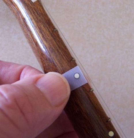 Rosette Fret Marker Dots - Black/Ivory