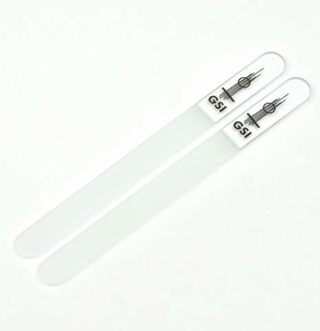 Two GSI Glass Fingernail Files